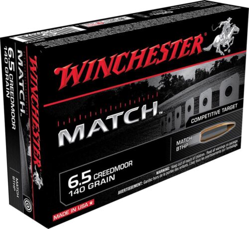 Winchester Ammo S65CM Match  6.5 Creedmoor 140 gr Sierra MatchKin