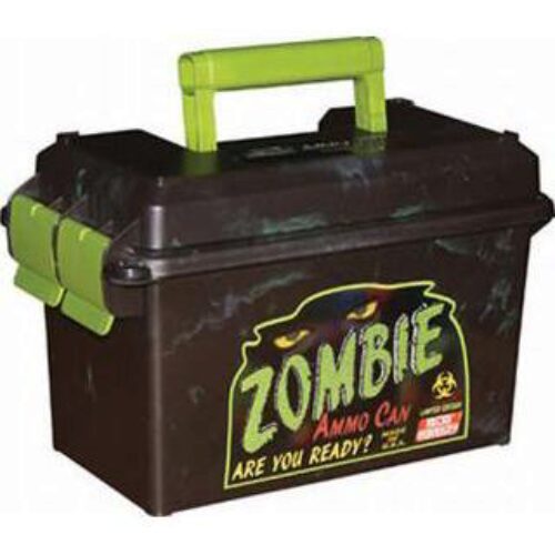 MTM Case-Gard AC50Z Ammo Can  50 Cal Rifle Black w/Zombie Green A