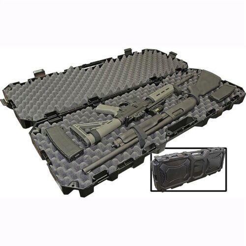 MTM Case-Gard RC42T Tactical Rifle Case 42 Black Holds 2 Rifles