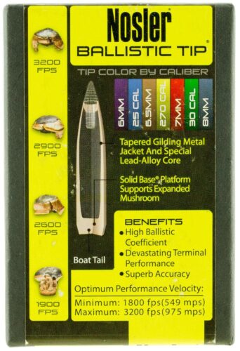Nosler 31456 Ballistic Tip  458 Cal .458 300 gr Spitzer Point/ 50