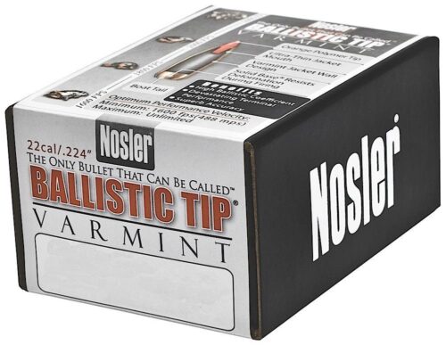 Nosler 39510 Ballistic Tip  .22 Cal .224 40 gr Spitzer Point/ 100