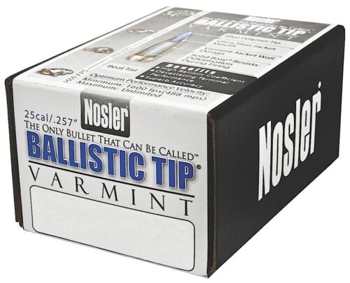Nosler 43004 Ballistic Tip  25 Cal. .257 85 gr Spitzer Point/ 100