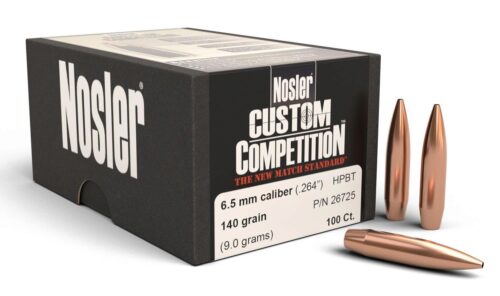 Nosler 26725 Custom Competition 6.5 Creedmoor .264 140 gr Hollow