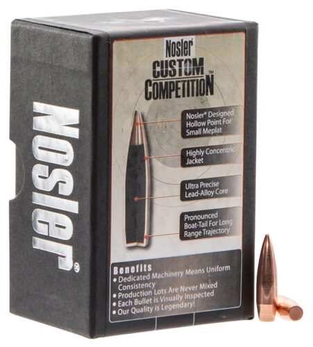 Nosler 53427 Custom Competition 6.5mm .264 100 gr Hollow Point Bo