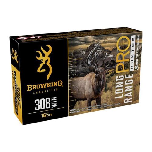 Browning Ammo B192503082 Long Range Pro  308 Win 165 gr 20 Per Bo