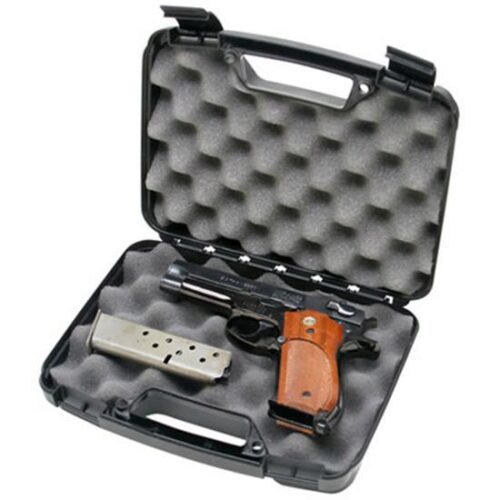 MTM Case-Gard SS-2500 Single Handgun Case  Black Polypropylene Ho