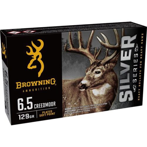 Browning Ammo B192600651  Silver 6.5 Creedmoor 129 gr 20 Per Box/