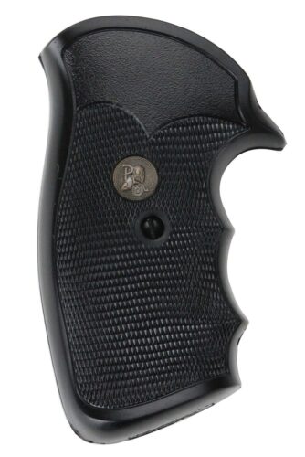 Pachmayr 03264 Gripper Grip Checkered Black Rubber with Finger Gr
