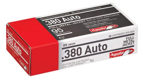 Aguila 1E802110 Target & Range Handgun 380 ACP 95 gr Full Metal J