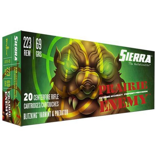 Sierra A717009 Prairie Enemy  223 Rem 69 gr Sierra BlitzKing 20 P
