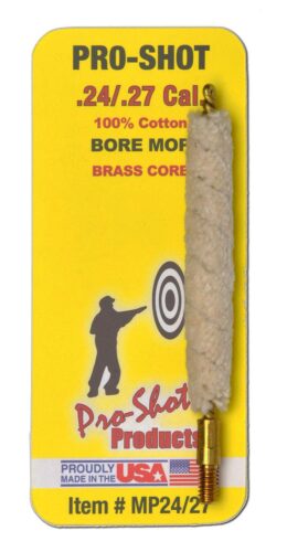 Pro-Shot MP2427 Bore Mop  .24 - .27 Cal Rifle #8-32 Thread Brass