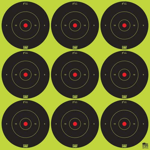 Pro-Shot 2BGREEN108 SplatterShot  Black/Green Self-Adhesive Paper
