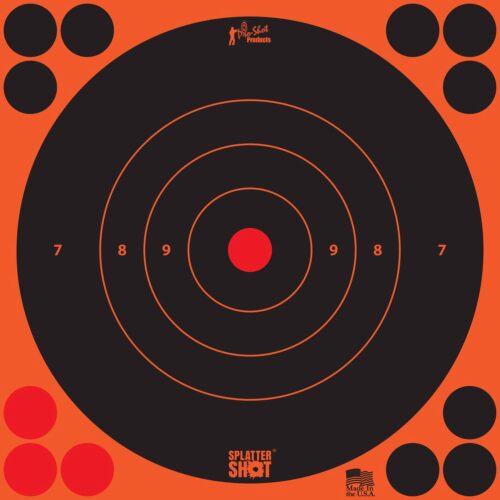 Pro-Shot 8BORNG6PK SplatterShot  Black/Orange Self-Adhesive Paper