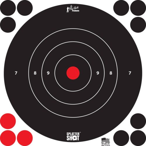 Pro-Shot 8BWHITE6PK SplatterShot  Black/White Self-Adhesive Paper