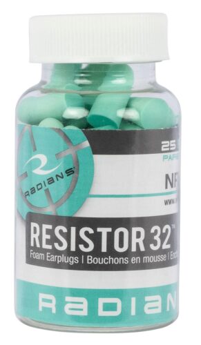 Radians FP70A25 Resistor Earplugs Foam 32 dB In The Ear Aqua Blue