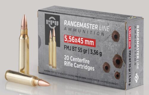 PPU PPRM5561M Rangemaster  5.56x45mm NATO 55 gr Full Metal Jacket