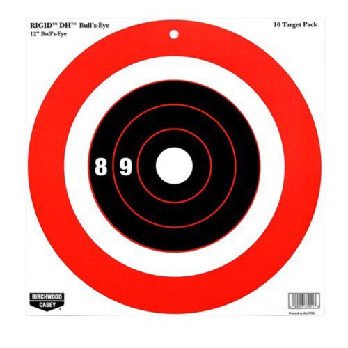 Birchwood Casey 37211 Rigid DH Bullseye Tagboard Hanging 12 x 12