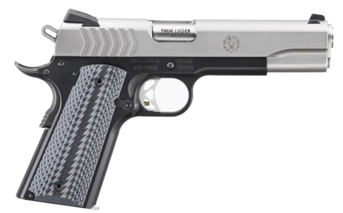 Ruger  SR1911  Full Size 9mm Luger 9+1 5 Stainless Steel Barrel,