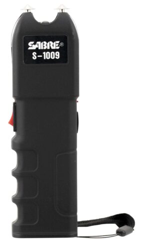 Sabre S1009 Tactical Stun Gun w/Flashlight Black Plastic 1.25 uC