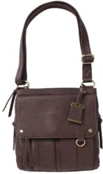 Bulldog BDP035 Cross Body Purse w/Holster Brown Leather Most Sm P