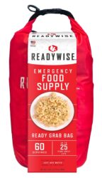 ReadyWise RW01641 7 Day Emergency Grab Bag  60 Servings, 10 Mylar