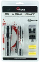 Aim Sports FHD500B Flashlight  Black Anodized 500 Lumens White CR