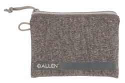 Allen 3625 Pistol Pouch  Gray Polyester w/Lockable Zippers, ID La