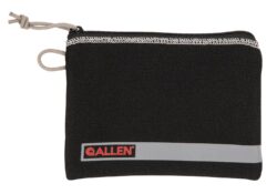 Allen 3626 Pistol Pouch  Black Polyester w/Lockable Zippers, ID L