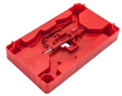 Apex Tactical 104110 Armorer's Tray & Pin Punch  Red Polymer Pist