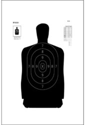 Action Target B34100 Qualification  Silhouette Paper Hanging 25 y