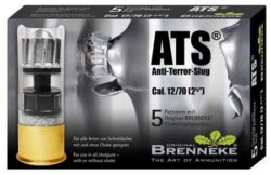 Brenneke SL122ATS ATS Home Defense 12 Gauge 2.75 1 oz Slug Shot 5