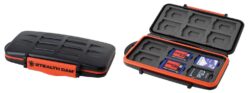 Stealth Cam STCMCSC Memory Card Storage Case  Black/Red Black/Ora