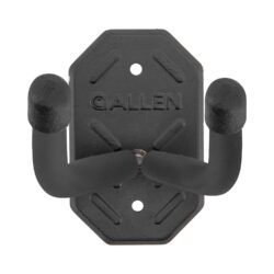 Allen Defender Double Hooks with Metal Mounting Plate Black