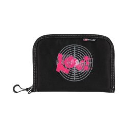Girls With Guns 9075 Love Handgun Case 10 Lockable Zipper, Black