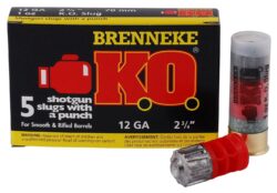 Brenneke SL122KO K.O.  12 Gauge 2.75 1 oz Slug Shot 5 Per Box/ 50