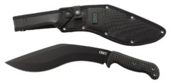 CRKT 2742 KUK  10.56 Fixed Recurve Plain Black Powder Coated 65Mn