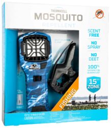Thermacell MR300 Portable Mosquito Repeller Mossy Oak Fishing Bundle with Clamp