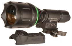 AimShot TZ980GR Wireless Flashlight (Green)  Matte Black 400 Lume