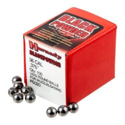 Hornady 6020 Black Powder Lead Balls 36 Cal .375 100 Per Box/40 C