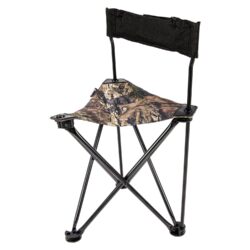 Ameristep AMSAMEFT1013 Tripod Stool w/Back Swivel Mossy Oak Break
