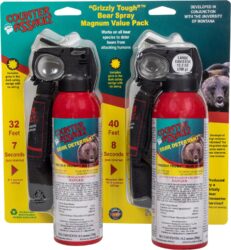 Counter Assault 15067027 Bear Spray  Capsaicin Range 32 ft-7 Seco