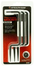 Stealth Cam STCTS3PK Tree Screw Mounts Compatible With 1/4-20 thr