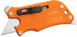 Outdoor Edge SWB10C SlideWinder  3.50 Long, Plain Utility Blade,
