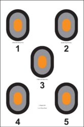 Action Target 530OC100 Bullseye  Bullseye Paper 23 x 35 Multi-Col