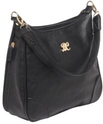 Bulldog BDP010 Hobo Purse w/Holster Black Leather for Most Small