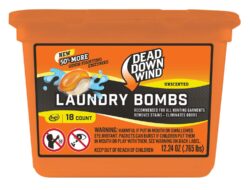 Dead Down Wind 118318 Laundry Bombs  Odor Eliminator Unscented Sc