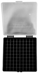 Berry's 15382 Ammo Box  38 Special/357 Mag Clear/Black Plastic 10