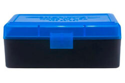 Berry's 36713 Ammo Box  38 Special/357 Mag Blue/Black Polypropyle