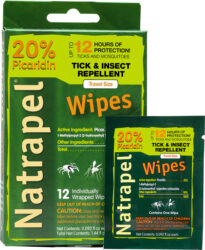 Natrapel 00066095 Repellent Wipes  Repels Ticks & Biting Insects