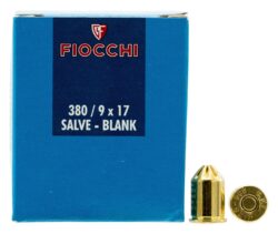 Fiocchi 380BLANK Pistol Blank 380 Rimmed Short 50 Per Box/ 30 Cas